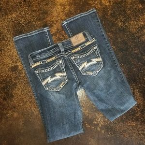 LA IDOL jeans 26 x 33 rhinestone